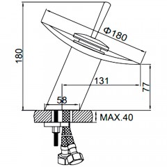 Смеситель для раковины Ledeme L1055-2