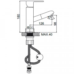 Смеситель для раковины Ledeme L1055-20