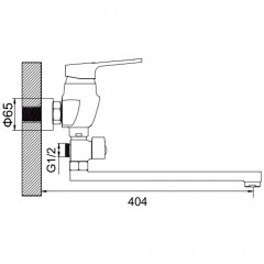 Смеситель универсальный Ledeme H57 L2157