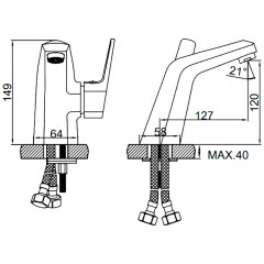 Смеситель для раковины Ledeme H59 L1059