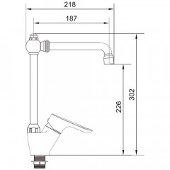 Смеситель для кухни Ledeme H60 L4460