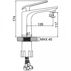 Смеситель для раковины Ledeme H74 L1074