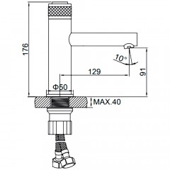 Смеситель для раковины Ledeme H76 L1076