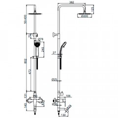 Душевая система Ledeme H702 L72402