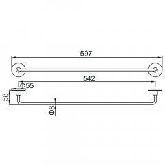 Полотенцедержатель Ledeme 57 L5701