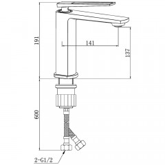 Смеситель для раковины Boch Mann Chika BM8589