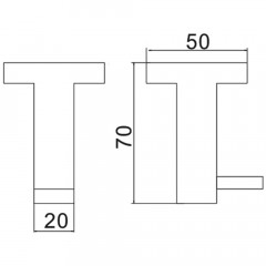 Крючок Ledeme 717 L71705B-1