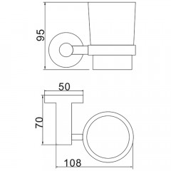 Стакан Ledeme 717 L71706U