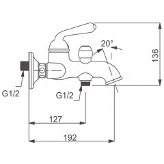 Смеситель для ванны Gappo G88 G3288