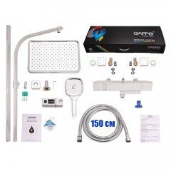 Душевая система Gappo G91 G2491-50 с термостатом