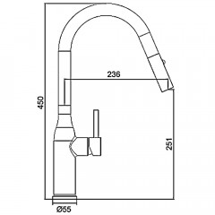 Смеситель для кухни Gappo G98 G4398-45