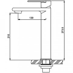 Смеситель для раковины Gappo G99 G1099-22