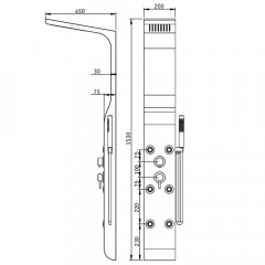 Душевая панель RGW SP-02