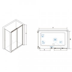 Душевое ограждение RGW Classic CL-48 100x80 32094880-011