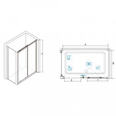 Душевое ограждение RGW Classic CL-48B 100x70 32094870-014