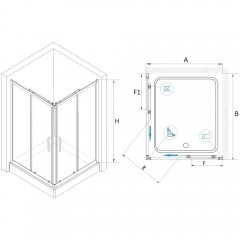 Душевое ограждение RGW Classic CL-34B 80x80 32093488-14