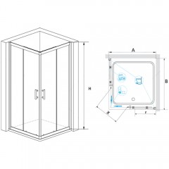 Душевое ограждение RGW Passage PA-31 100x100 02083100-11