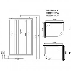 Душевая кабина Niagara Classic NG-33394-14R