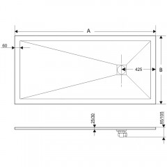 Поддон из искусственного камня RGW Stone ST-W 100x70 16152710-01