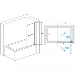 Шторка на ванну RGW Screens SC-06 80 03110608-11