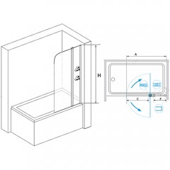 Шторка на ванну RGW Screens SC-07 100 03110710-11