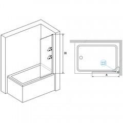 Шторка на ванну RGW Screens SC-54 80 03115408-11