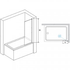 Шторка на ванну RGW Screens SC-056B 30 351105630-14