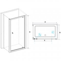Душевое ограждение RGW Passage PA-35 100x100 04083500-011