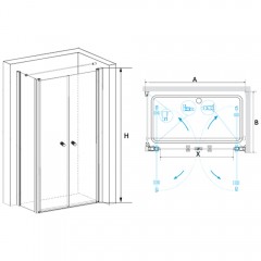 Душевое ограждение RGW Passage PA-37 90x90 04083799-11
