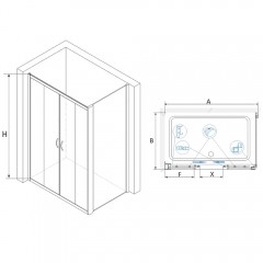 Душевое ограждение RGW Passage PA-41 120x120 01084122-011