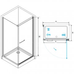 Душевое ограждение RGW Passage PA-48 70x90 04084879-011