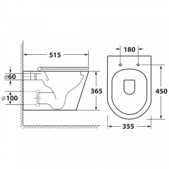 Инсталляция Grohe Rapid SL 38772001 + унитаз OWL Vind Ruta-H OWLT190304 безободковый с сиденьем