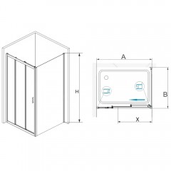 Душевое ограждение RGW Passage PA-73 170x90 060873179-11