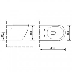 Инсталляция Grohe Rapid SL 38721001 + унитаз SantiLine SL-5005MG безободковый с сиденьем