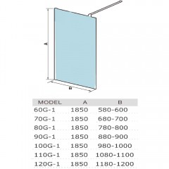 Душевое ограждение WeltWasser WW400 80G-1