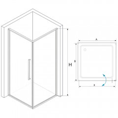 Душевое ограждение RGW Stilvoll SV-35B 80x80 06323588-014
