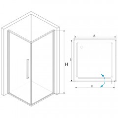 Душевое ограждение RGW Stilvoll SV-43B 100x90 06324309-014
