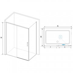 Душевое ограждение RGW Stilvoll SV-45B 100x80 06324518-014