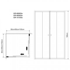 Душевое ограждение Grossman Solis GR-8080So