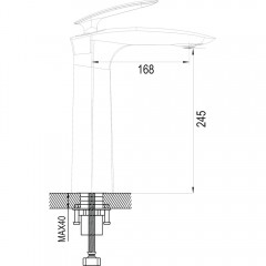 Смеситель для раковины Rose R1111H