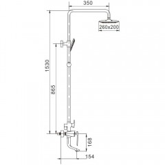 Душевая система Rose R1336H