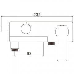 Смеситель для ванны Rose R1402F