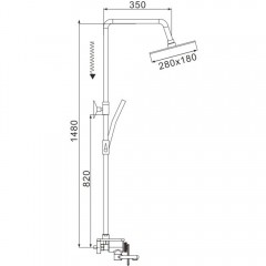 Душевая система Rose R2536F