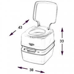 Биотуалет Thetford Porta Potti Qube 145 white