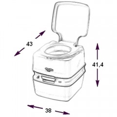 Биотуалет Thetford Porta Potti Qube 365 white