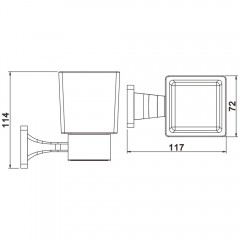 Стакан Rose RG1512H