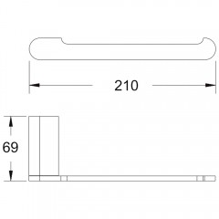 Полотенцедержатель Rose RG1706H