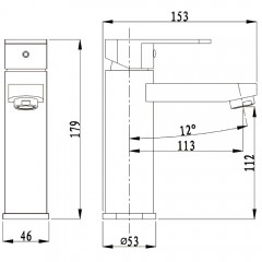 Смеситель для раковины Kern 1001 bronze