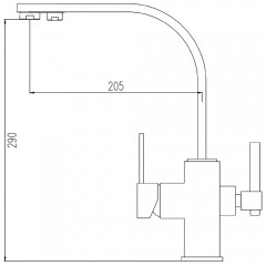 Смеситель для кухни Kern 2034 white