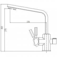 Смеситель для кухни Kern 2051 white